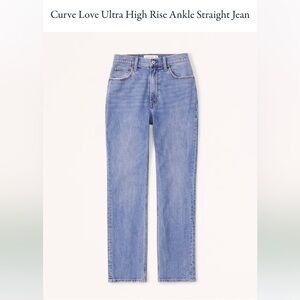 Ultra high rise ankle straight curve love short jeans